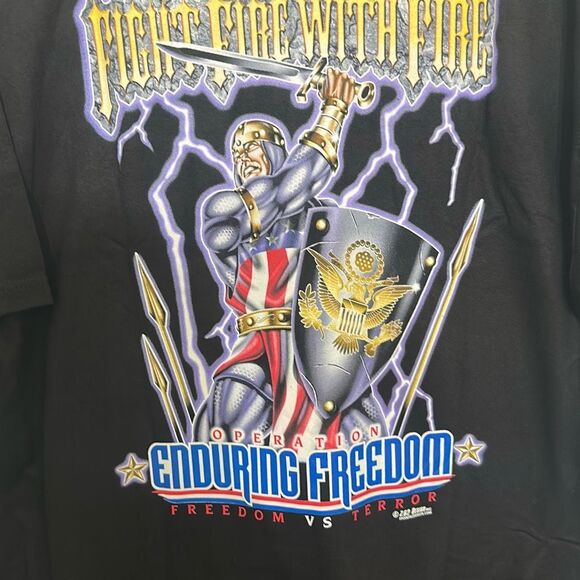 Vintage 7.62 Design Mens Black 90's Distinctive MIlitary Apparel T-Shirt Size XL - Picture 3 of 8